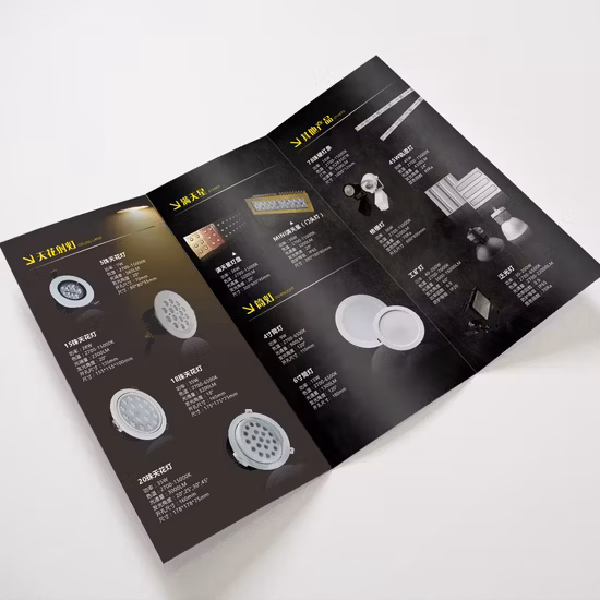 Custom Paper Printed Instruction Folding Leaflet Brochure Manual
