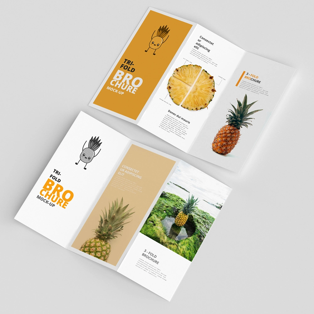 Custom Design Printing Tri-Fold Brochure Paper Printing Services