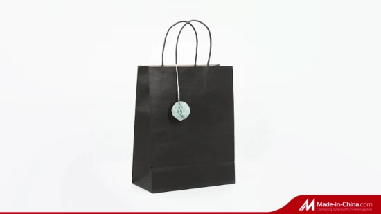 Sacs en papier kraft bruns de sac à provisions de mode de sac de nourriture à emporter adaptés aux besoins du client