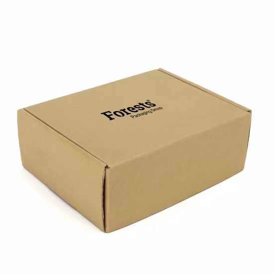 Logo personnalisé petit emballage cadeau en carton ondulé Kraft blanc boîte d'expédition en papier d'emballage de bijoux