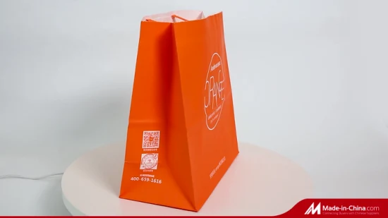 Emballage alimentaire à emporter Sacs en papier kraft Snack Donuts Rôti de poulet frit Sac d'emballage de stockage en papier kraft Sacs kraft blancs et bruns résistants aux graisses à bas prix